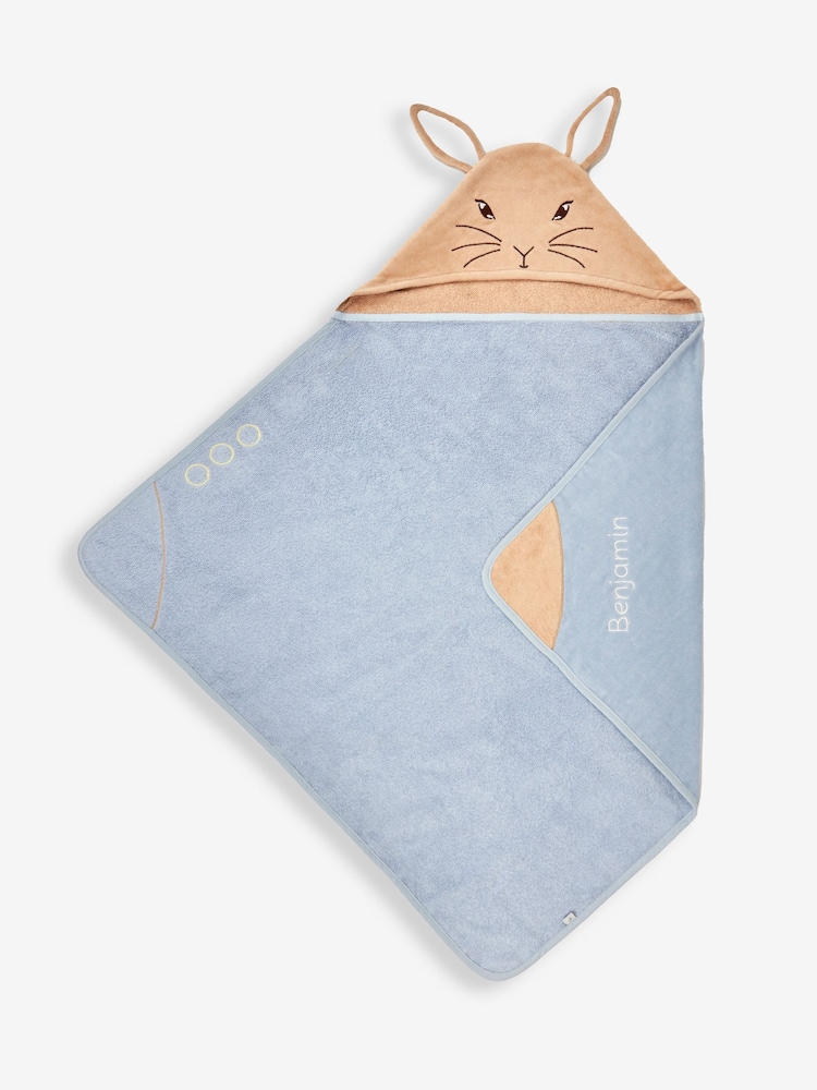 JoJo Maman Bébé Personalised Peter Rabbit Hooded Towel - Image 1 of 4