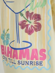Skinnydip Yellow Cocktail Bahamas T-Shirt - Image 5 of 5