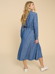 White Stuff Blue Jade Denim Shirt Dress - Image 2 of 7