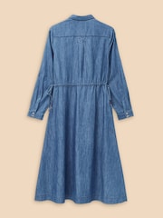 White Stuff Blue Jade Denim Shirt Dress - Image 6 of 7