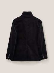 White Stuff Karla Velvet Black Peacoat - Image 5 of 5