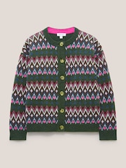 White Stuff Green Belle Fairisle Cardigan - Image 5 of 7