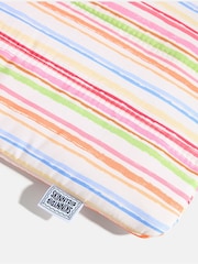 Skinnydip Pink Colourful Sketchy Stripe Quilted Laptop Bow - Image 3 of 5