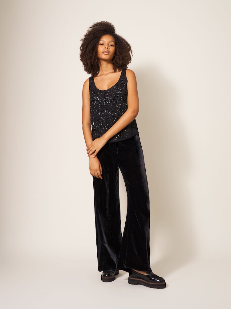 White Stuff Black Kelsey Cami Top - Image 2 of 5 White Stuff Black Kelsey Cami Top - Image 2 of 5