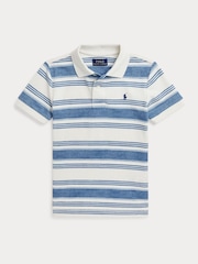 Polo Ralph Lauren 100% Cotton Boys Striped Polo Shirt - Image 1 of 2