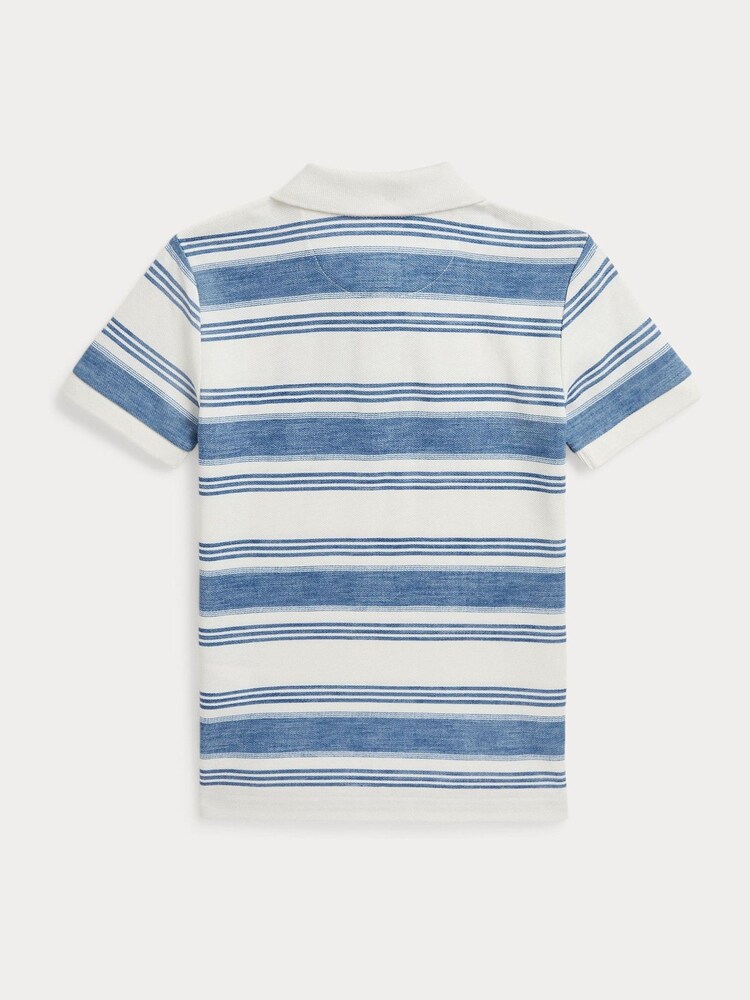 Polo Ralph Lauren 100% Cotton Boys Striped Polo Shirt - Image 2 of 2