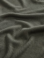 Khaki Midi Ribbed Dress - Image 7 of 7
