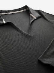 Charcoal Midi Ribbed Dress - Image 6 of 6
