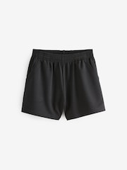 Black 100% Cotton Drawstring Sports Shorts (3-16yrs) - Image 5 of 7