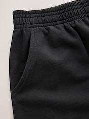 Schwarz - 100% Sportshorts aus Baumwolle mit Kordelzug (3-16Jahre) - Bild 8 von 8