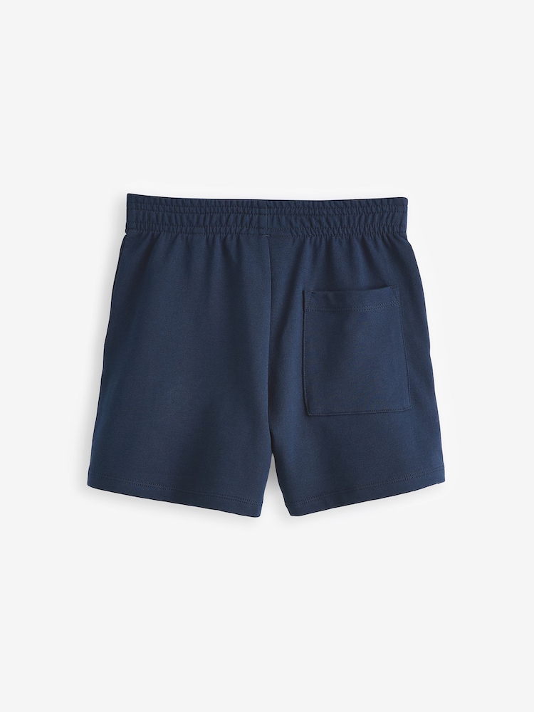 Navy 100% Cotton Drawstring Sports Shorts (3-16yrs) - Image 6 of 6