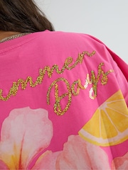 Skinnydip Pink Summer Days T-Shirt - Image 5 of 5