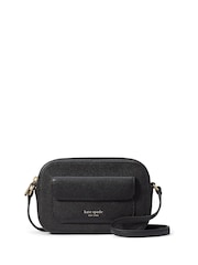 kate spade new york Ava Pebbled Leather Crossbody Black Bag - Image 2 of 7