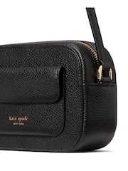 kate spade new york Ava Pebbled Leather Crossbody Black Bag - Image 6 of 7