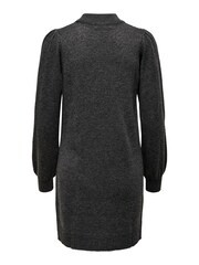 JDY Grey Petite High Neck Knitted Dress - Image 6 of 6
