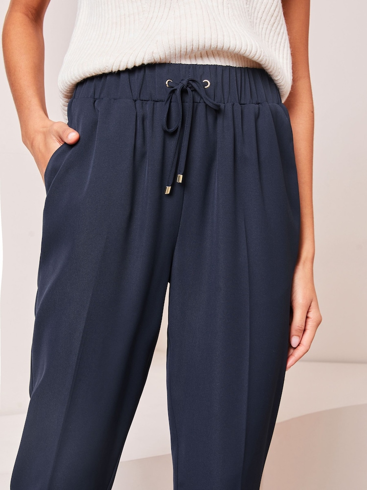 Bleumarin albastru - Pantaloni conici eleganți Lipsy - Image 4 of 4