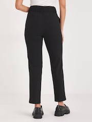Simply Be Black Magisculpt Tapered Long Length Black Trousers - Image 2 of 4