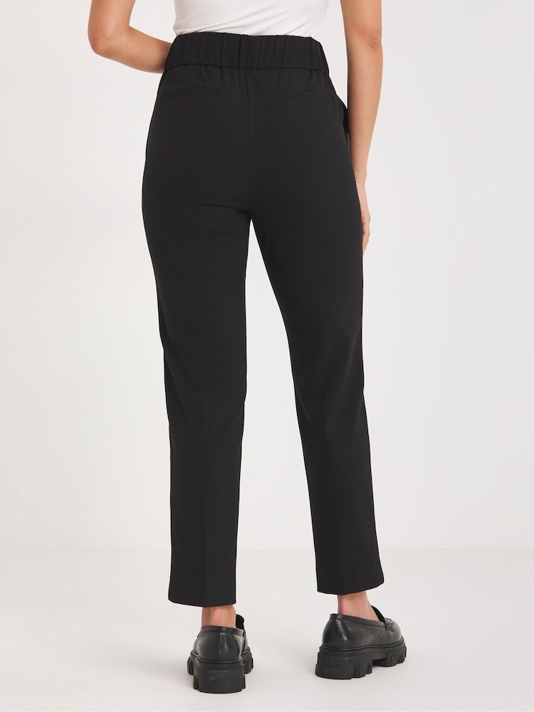 Simply Be Black Magisculpt Tapered Long Length Black Trousers - Image 2 of 4