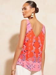 V&A | Love & Roses Red V Neck Front V Back Vest - Image 3 of 4