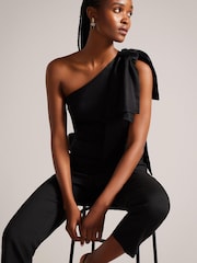 Черный - Черный комбинезон на одно плечо с бантом Ted Baker Orliie - Image 1 of 6