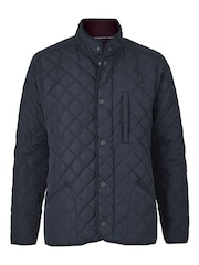 Savile Row Company Navy Blue Quilted Jacket - Image 2 of 4