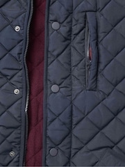 Savile Row Company Navy Blue Quilted Jacket - Image 3 of 4