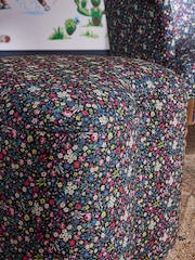 Cath Kidston Harmony Ditsy Charcoal Grey Locket Heart Shaped Stool - Image 3 of 7