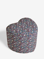 Cath Kidston Harmony Ditsy Charcoal Grey Locket Heart Shaped Stool - Image 6 of 7