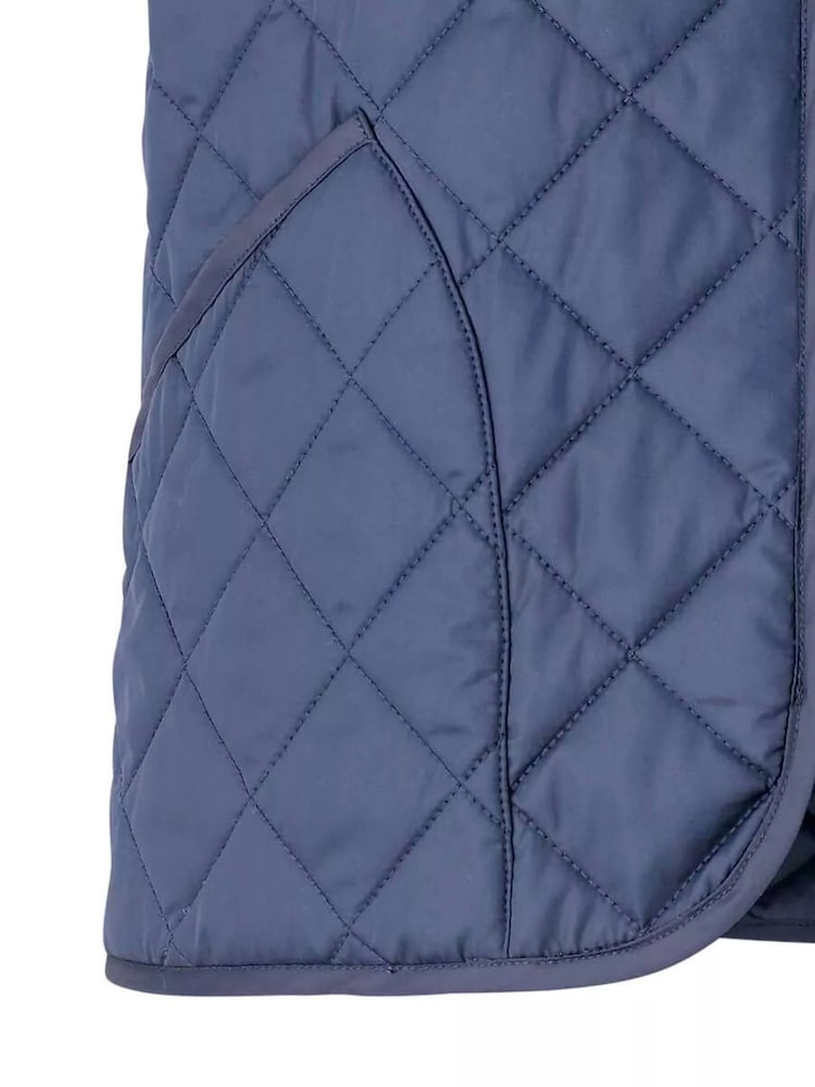 Savile Row Company Navy Blue Quilted Gilet - Image 3 of 5