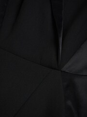Ted Baker Black Faux Wrap Pencil Dress With Satin Panels - Image 6 of 6