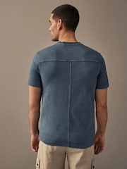 Blue 100% Cotton Graphic T-Shirt - Image 3 of 6