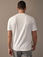 White 100% Cotton Graphic T-Shirt - Image 3 of 7
