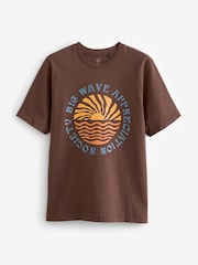 Multi sun 3 Pack Summer Front Print Graphic T-Shirt 3 Pack - Image 4 of 15