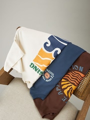 Multi sun 3 Pack Summer Front Print Graphic T-Shirt 3 Pack - Image 7 of 15