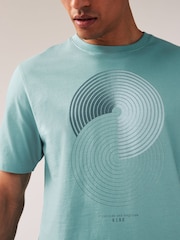 Blue/Pink/Neutral 100% Cotton Graphic Print T-Shirts 3 Pack - Image 12 of 12
