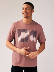 Blue/Pink/Neutral 100% Cotton Graphic Print T-Shirts 3 Pack - Image 3 of 12