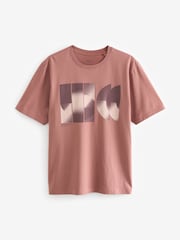 Blue/Pink/Neutral 100% Cotton Graphic Print T-Shirts 3 Pack - Image 5 of 12