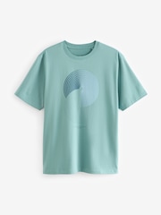 Blue/Pink/Neutral 100% Cotton Graphic Print T-Shirts 3 Pack - Image 7 of 12