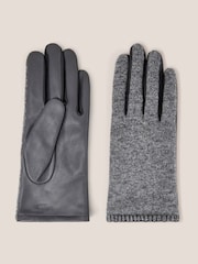 White Stuff Grey Lucie Leather Gloves - Image 1 of 2