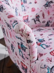 Cath Kidston Cowgirl Pink Chair Rodeo Accent Chair - Image 2 of 10
