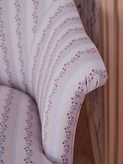 Cath Kidston Ticking Vine Cream Sofa Rodeo Accent Chair - Image 2 of 11