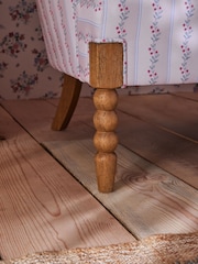 Cath Kidston Ticking Vine Cream Sofa Rodeo Accent Chair - Image 3 of 11