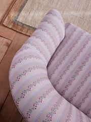 Cath Kidston Ticking Vine Cream Sofa Rodeo Accent Chair - Image 4 of 11