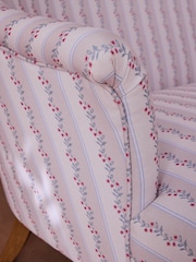 Cath Kidston Ticking Vine Cream Sofa Rodeo Accent Chair - Image 5 of 11