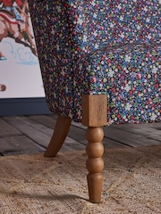Cath Kidston Harmony Ditsy Charcoal Grey Sofa Rodeo Accent Chair - Image 5 of 11