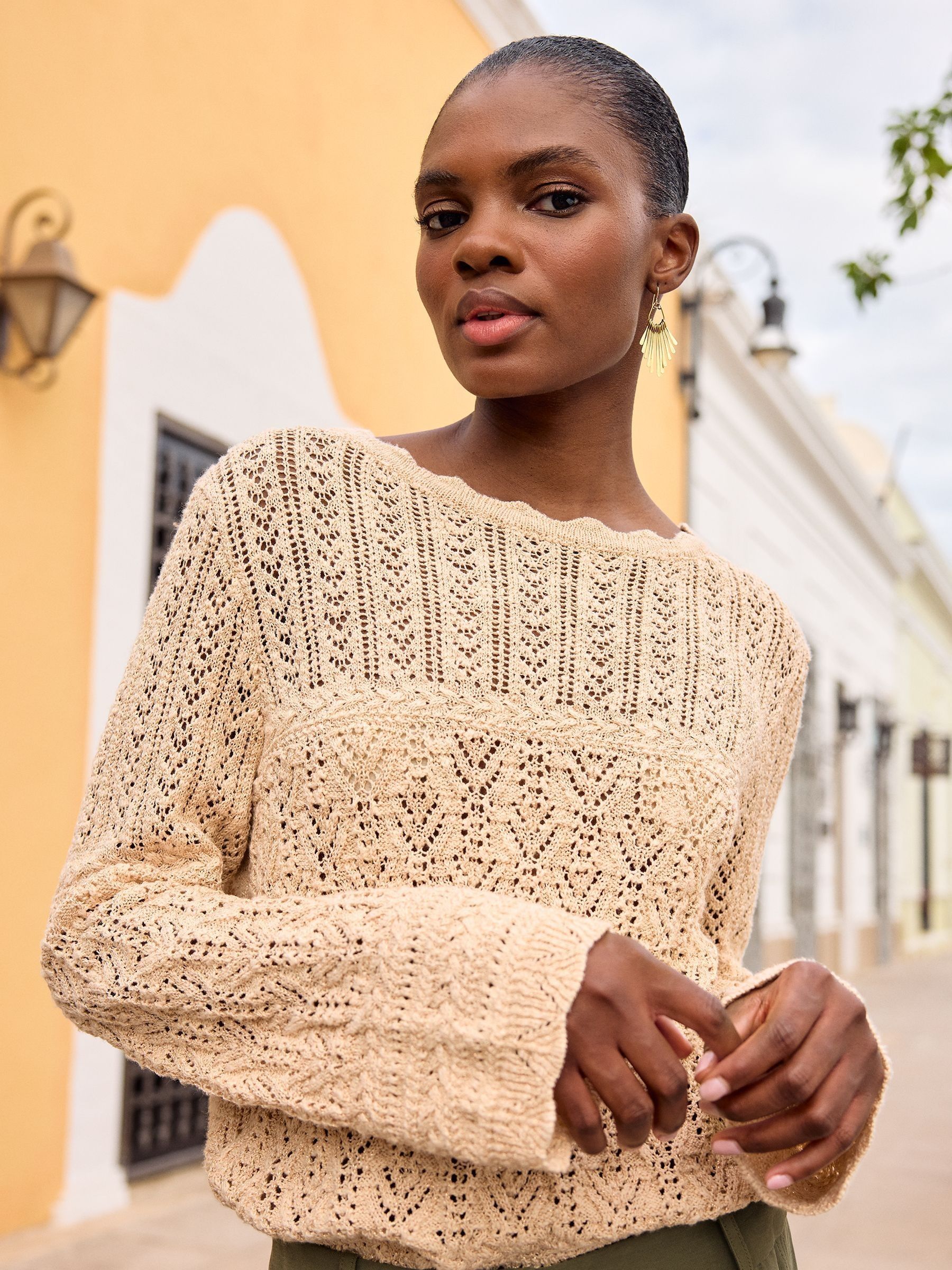 Scallop jumper sale
