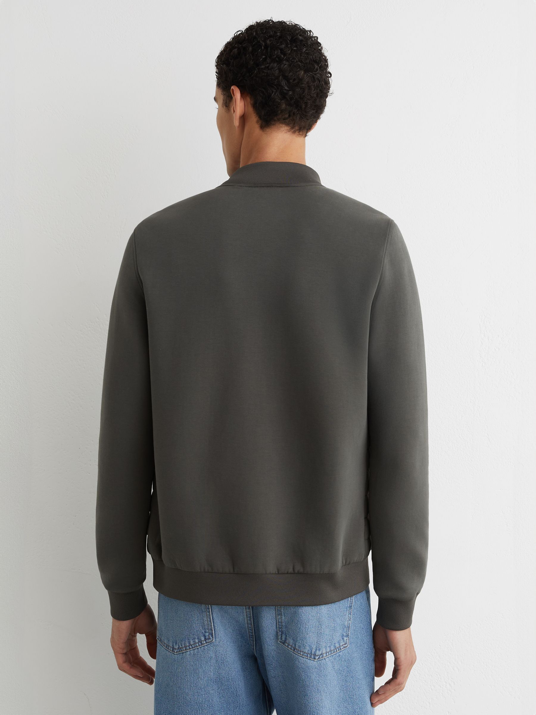 Buy Reiss Sage Freddie Interlock Hybrid Funnel-Neck Jacket from