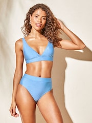 Lipsy Blue Wider Apex Bikini Top - Image 4 of 4