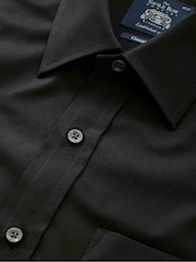Savile Row Company Classic Fit Twill 100% Cotton Single Cuff Formal Shirt - Image 5 of 5