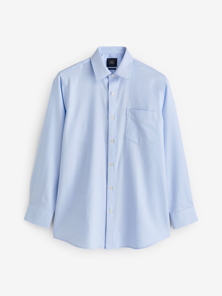 Savile Row Company Classic Fit 100% Cotton Double Cuff Formal Shirt - Image 5 of 5